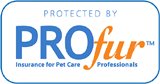 Protected by PROFur insurance for pet care professionals